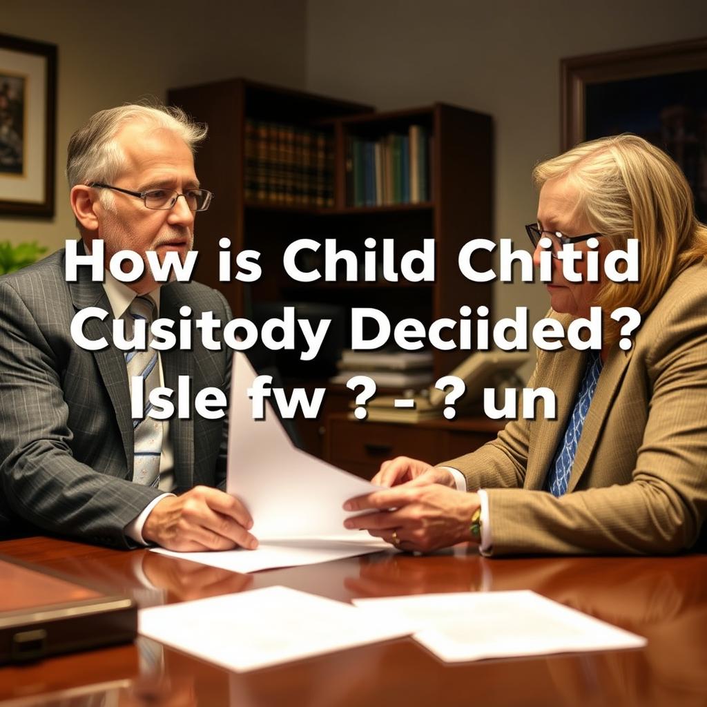 How is child custody decided in Isle of Wight County